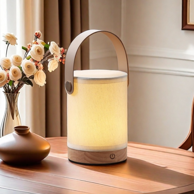 Illuminazione Portatile con Lampada da Comodino Ricaricabile