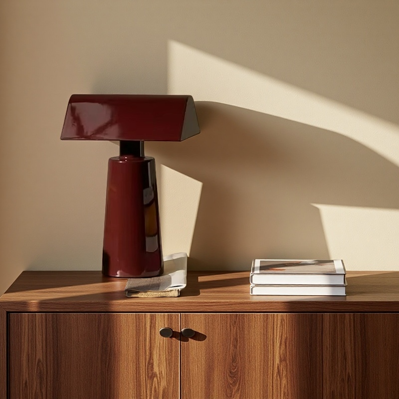 Lampada Piramidale con Ricarica Wireless - Portabilità e Stile per il Campeggio e la Casa