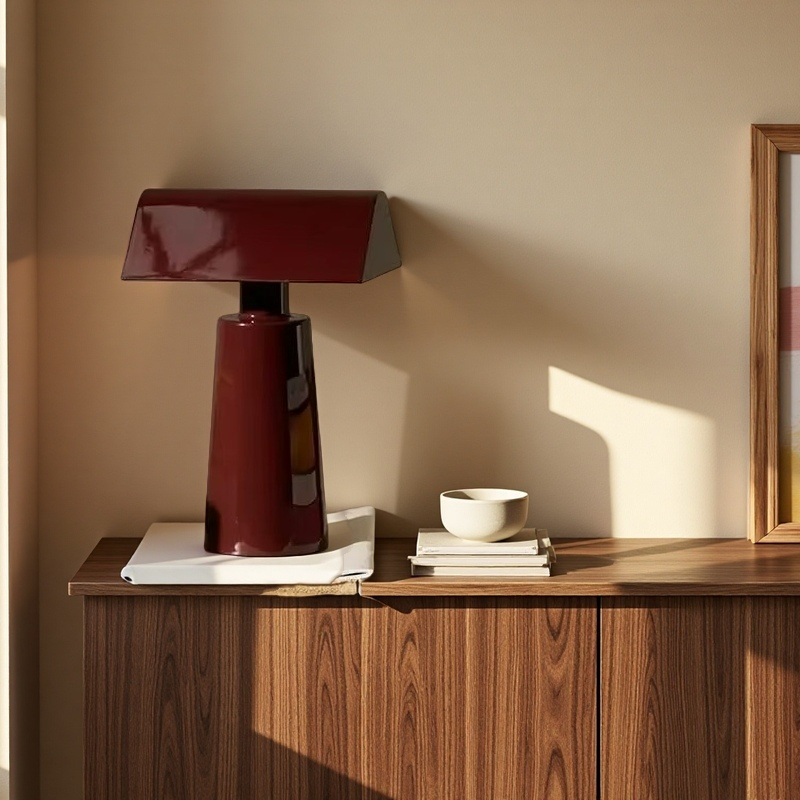 Lampada Piramidale con Ricarica Wireless - Portabilità e Stile per il Campeggio e la Casa