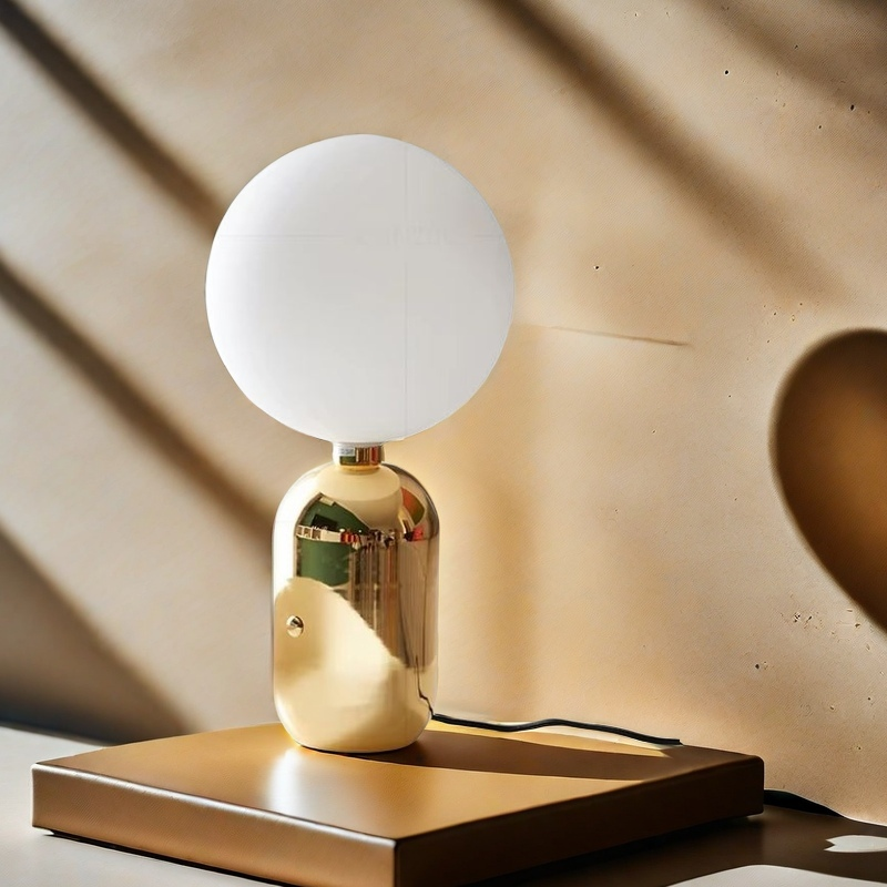 Raffinatezza Moderna con Lampada da Tavolo Sferica