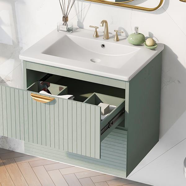 Toilette Sospesa Moderna da 24" - Eleganza e Funzionalità per il Tuo Bagno