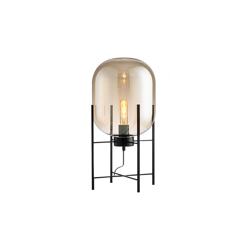 Lampada da Tavolo Tetrapod in Vetro: Stile Scandinavo Industriale Moderno