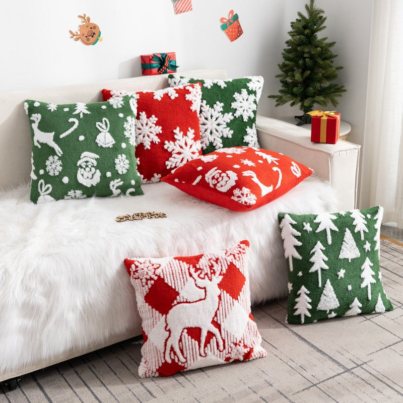 Federa Cuscino Natalizia in Velluto - Magia delle Feste in Casa Tua
