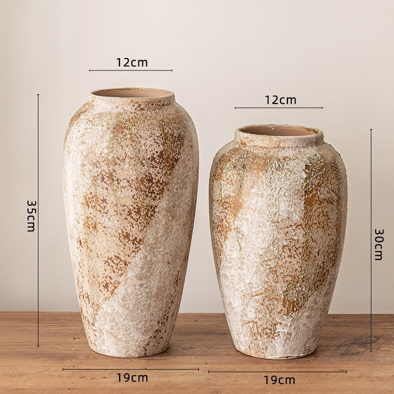 Vaso Ceramica Wabi-Sabi per Fiori Secchi - Eleganza Imperfetta per la Tua Casa