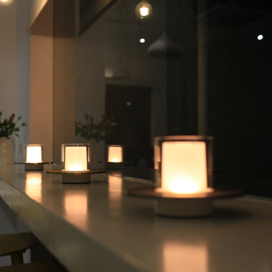 Lampada da Notte Dimmerabile con Sensore a Infrarossi - Atmosfera Romantica a Lume di Candela