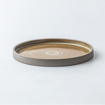 Servizio di Piatti in Ceramica Retrò - Eleganza Semplice per la Tavola