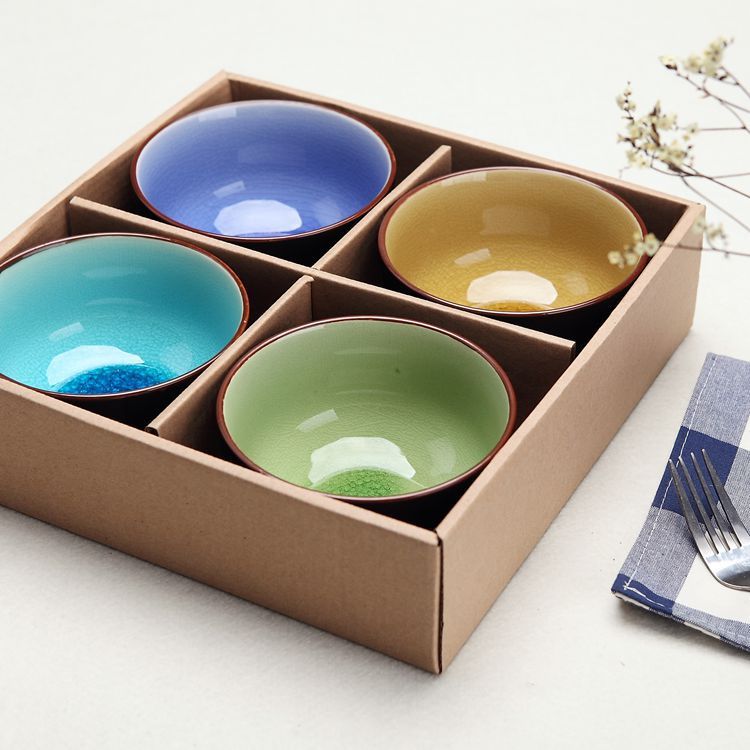 Ceramica Tradizionale Asiatica - Set di Ciotole Artigianali