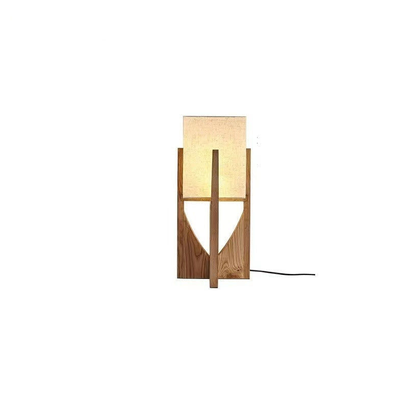 Lampada da Comodino in Legno - Eleganza Retrò per la Camera da Letto