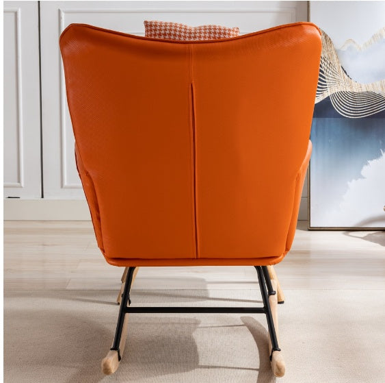 Eleganza e Comfort con Sedia a Dondolo in Tessuto