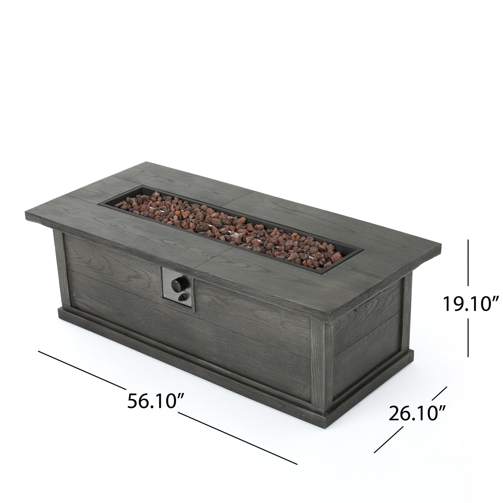 Tavolo Fuoco Rettangolare per Esterni - Eleganza e Calore per il Tuo Giardino
