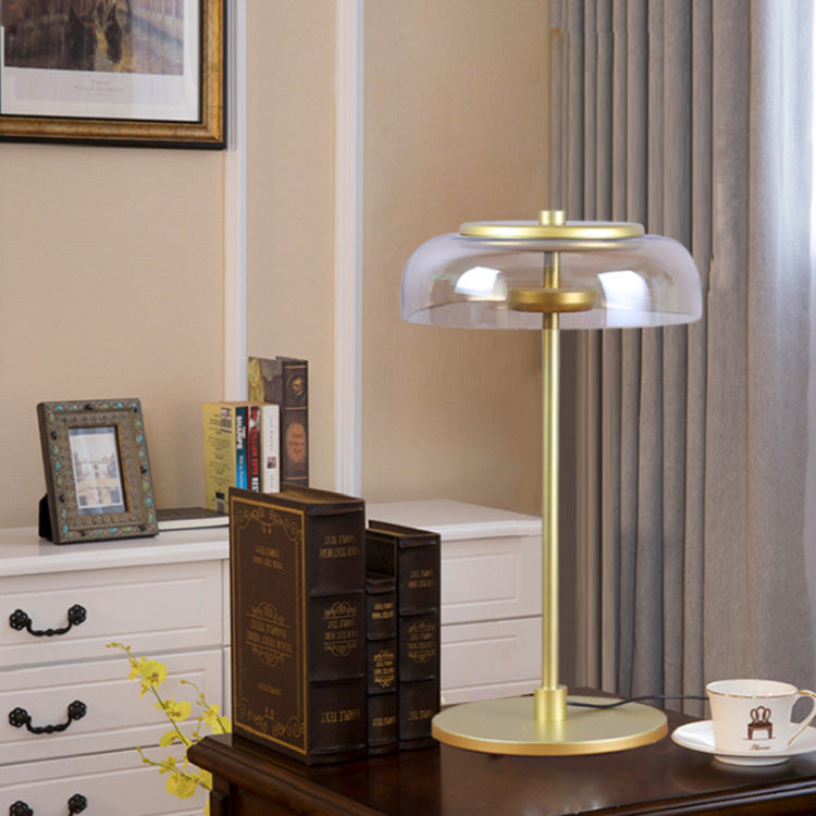 Lampada da Scrivania LED Modernamente Minimalista - Eleganza in Vetro per Ambienti Contemporanei