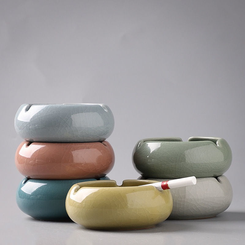 Portacenere in Ceramica Antivento - Design Creativo ed Elegante