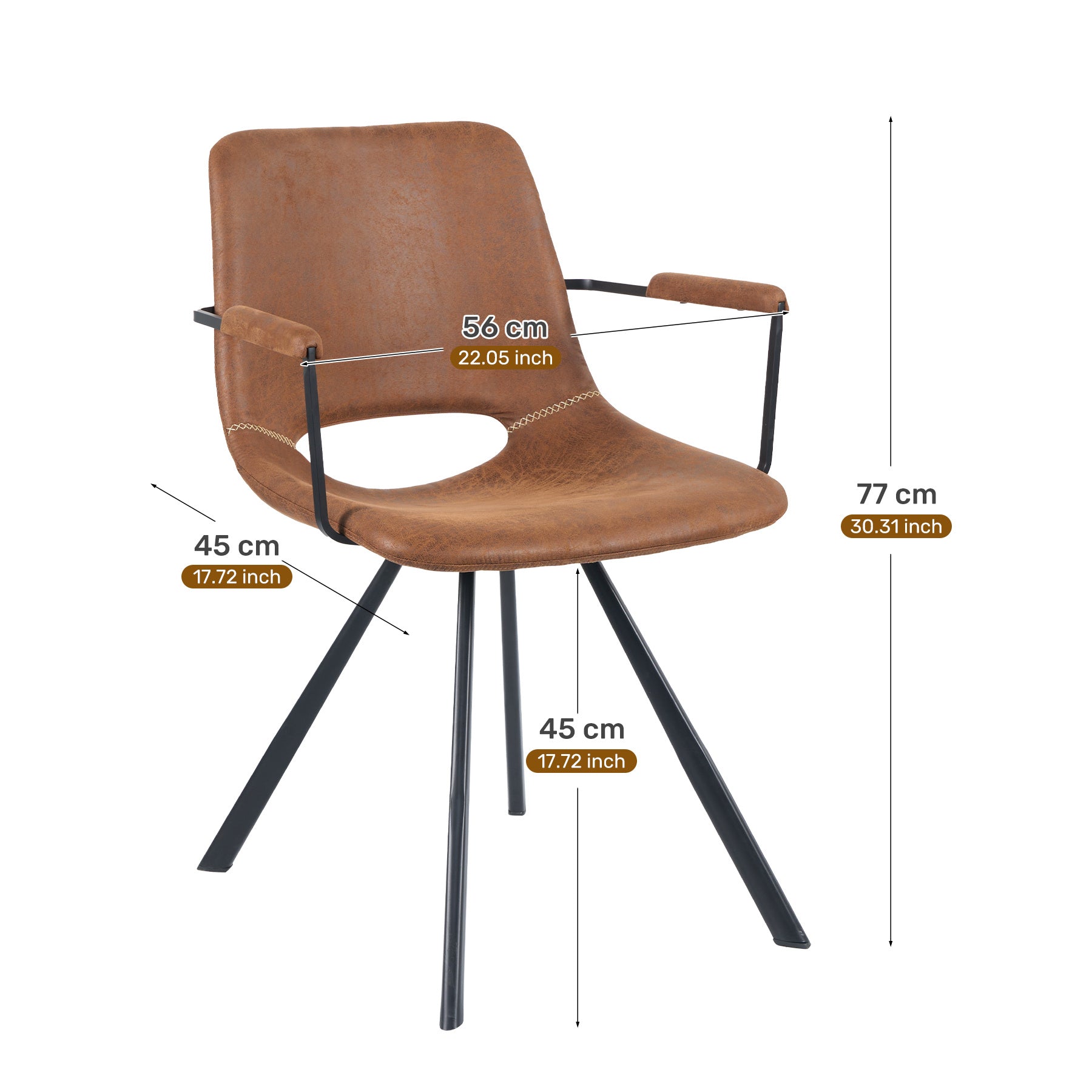 Sedia Moderna in Pelle Sintetica - Comfort ed Eleganza per la Tua Casa
