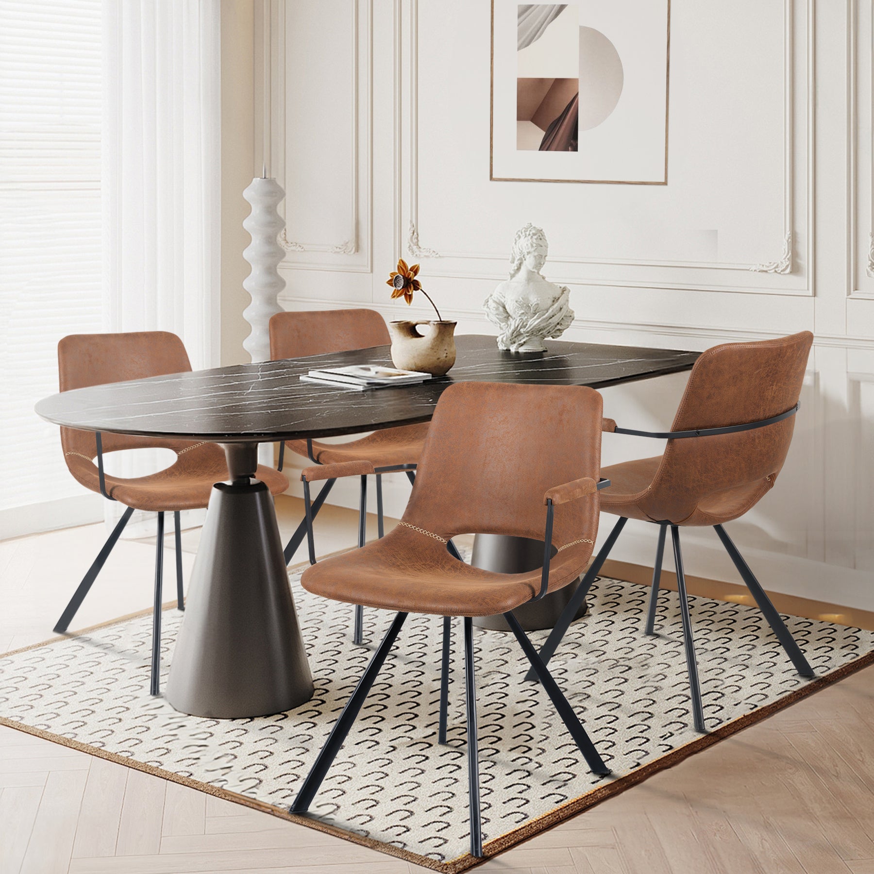 Sedia Moderna in Pelle Sintetica - Comfort ed Eleganza per la Tua Casa