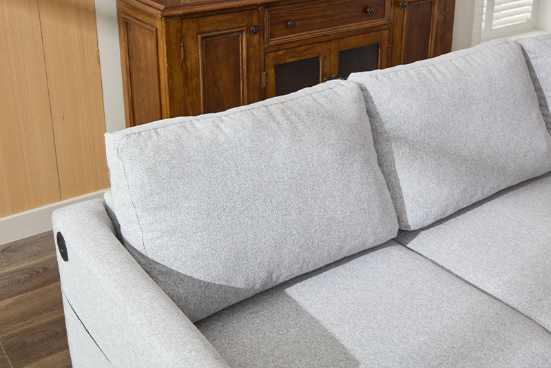 Divano a 3 Posti con USB - Comfort Moderno per Spazi Piccoli