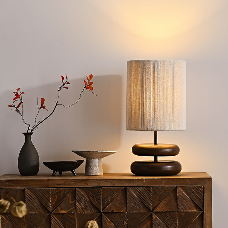 Lampada da Comodino in Stile Giapponese - Atmosfera Accogliente e Naturale
