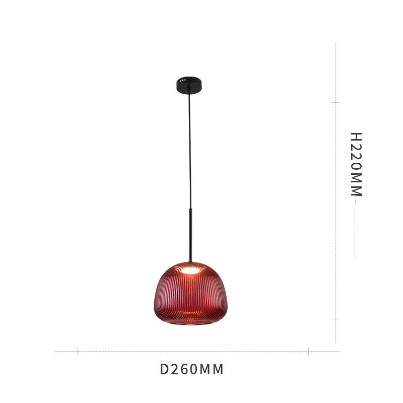 Eleganza Minimalista con Lampada da Comodino Rossa