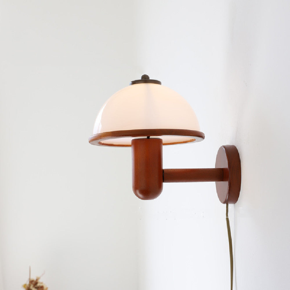 Luce da Parete Giapponese in Legno Massello - Eleganza senza Tempo