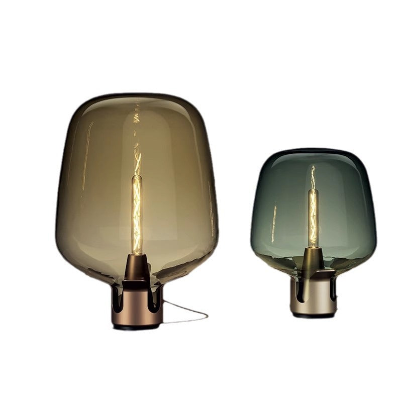 Lampada da Tavolo in Vetro - Elegante Illuminazione per Ambienti Moderni