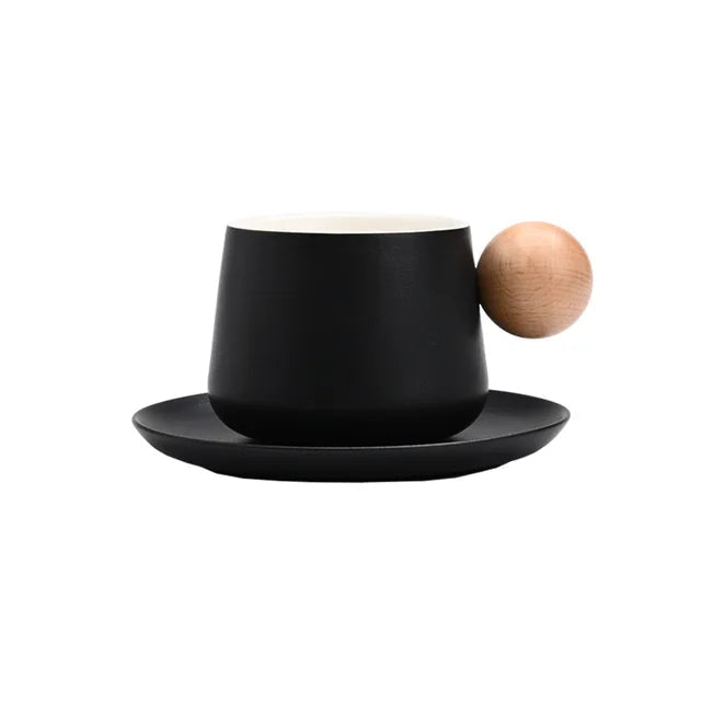 Tazza da Caffè con Manico in Legno: Eleganza e Comfort in Ogni Sorso
