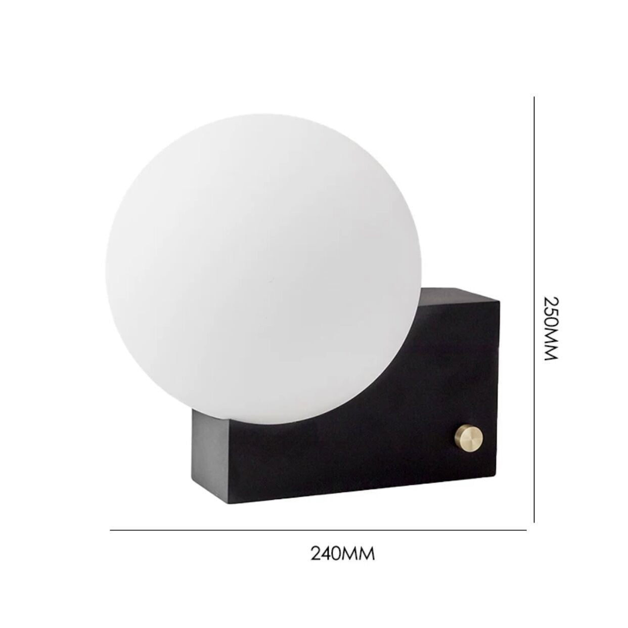 Eleganza Lunare con Lampada da Tavolo Decorativa Nordica