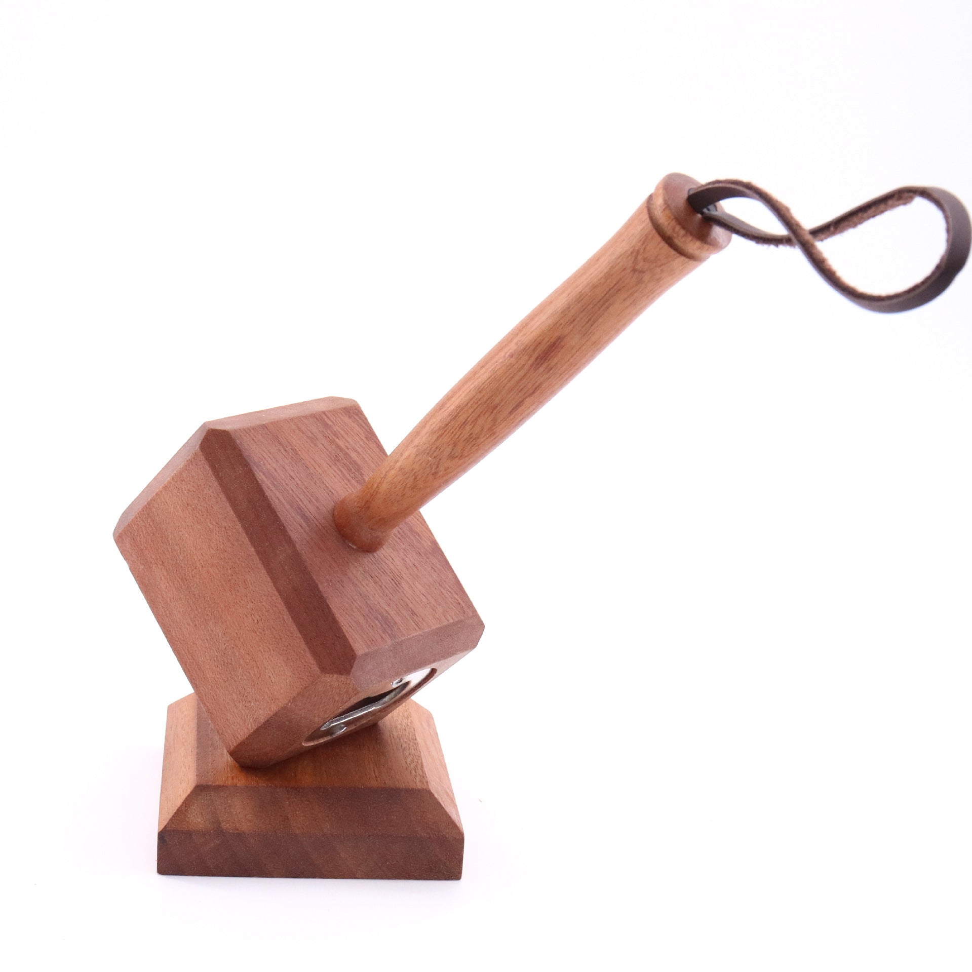 Apribottiglie in Noce Nera con Manico in Legno Massello