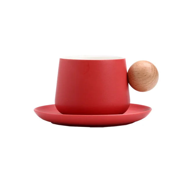 Tazza da Caffè con Manico in Legno: Eleganza e Comfort in Ogni Sorso
