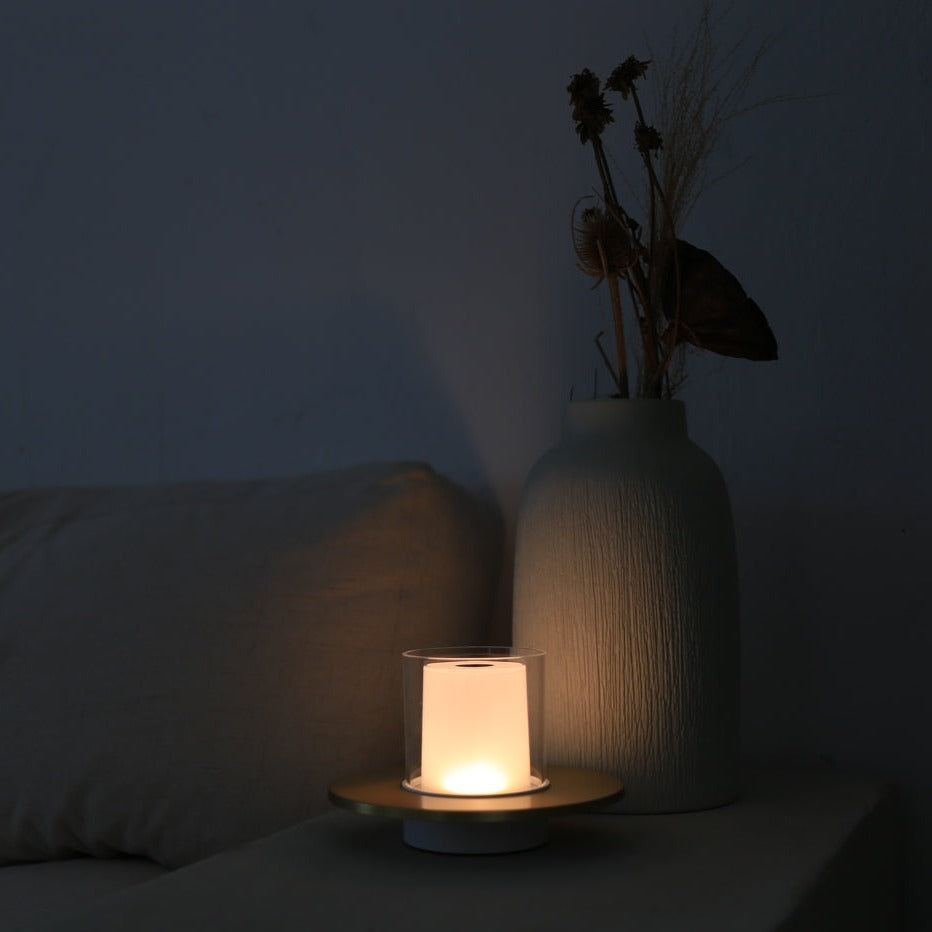 Lampada da Notte Dimmerabile con Sensore a Infrarossi - Atmosfera Romantica a Lume di Candela