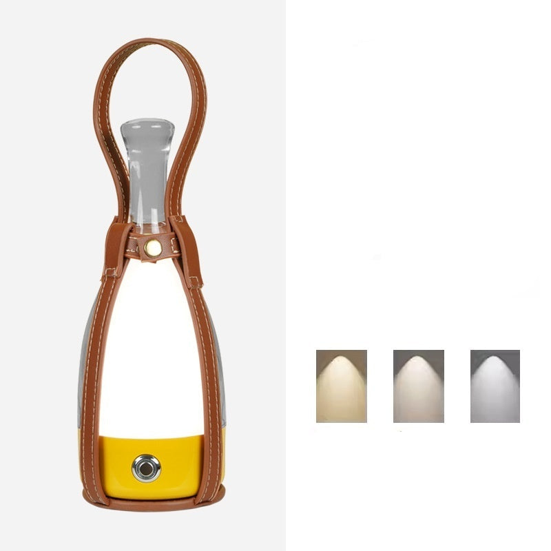 Lampada Portatile a Forma di Bottiglia di Vino - Eleganza e Atmosfera per Ogni Spazio