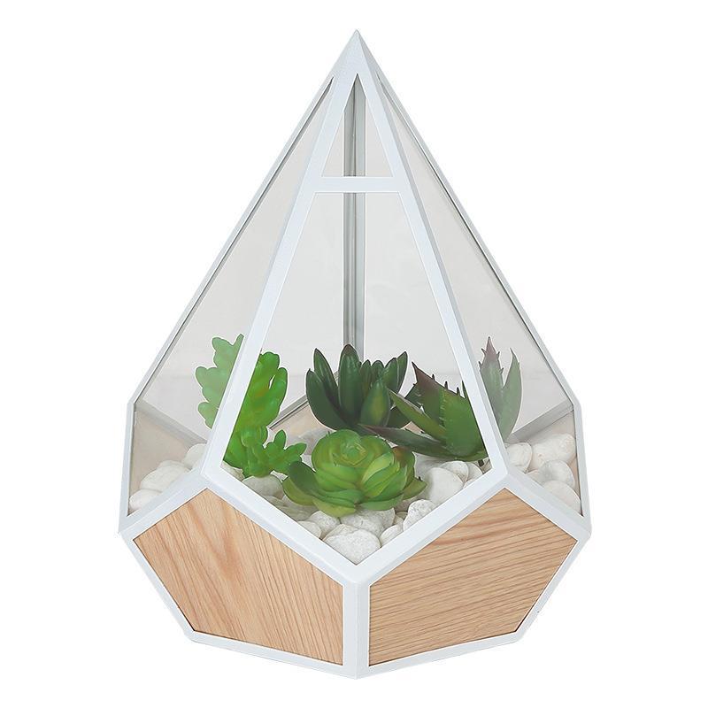 Eleganza Geometrica con Lampada da Comodino "Diamond"