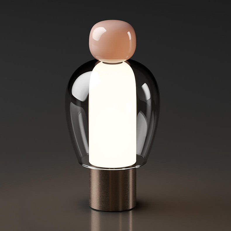 Minimalismo Elegante con Lampada da Tavolo in Vetro