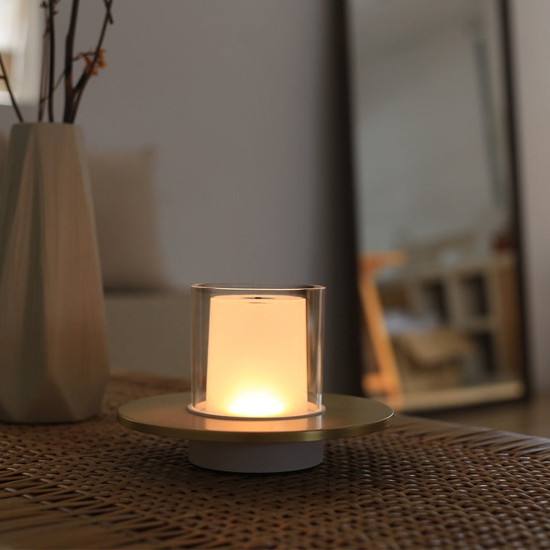 Lampada da Notte Dimmerabile con Sensore a Infrarossi - Atmosfera Romantica a Lume di Candela