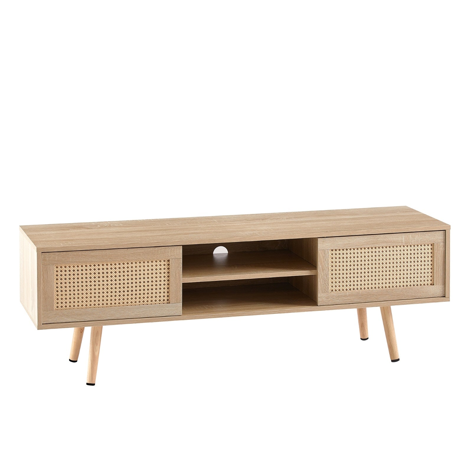 Stile Naturale con Mobile TV in Rattan