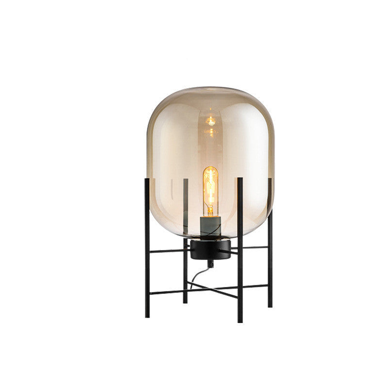 Lampada da Tavolo Tetrapod in Vetro: Stile Scandinavo Industriale Moderno