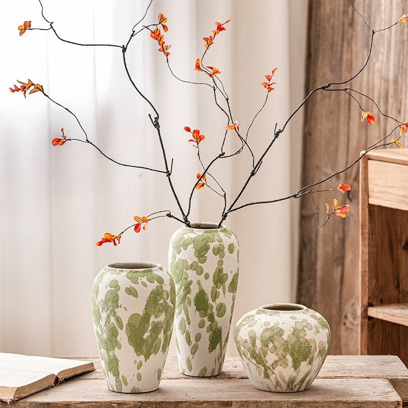Vaso Ceramica Wabi-Sabi per Fiori Secchi - Eleganza Imperfetta per la Tua Casa