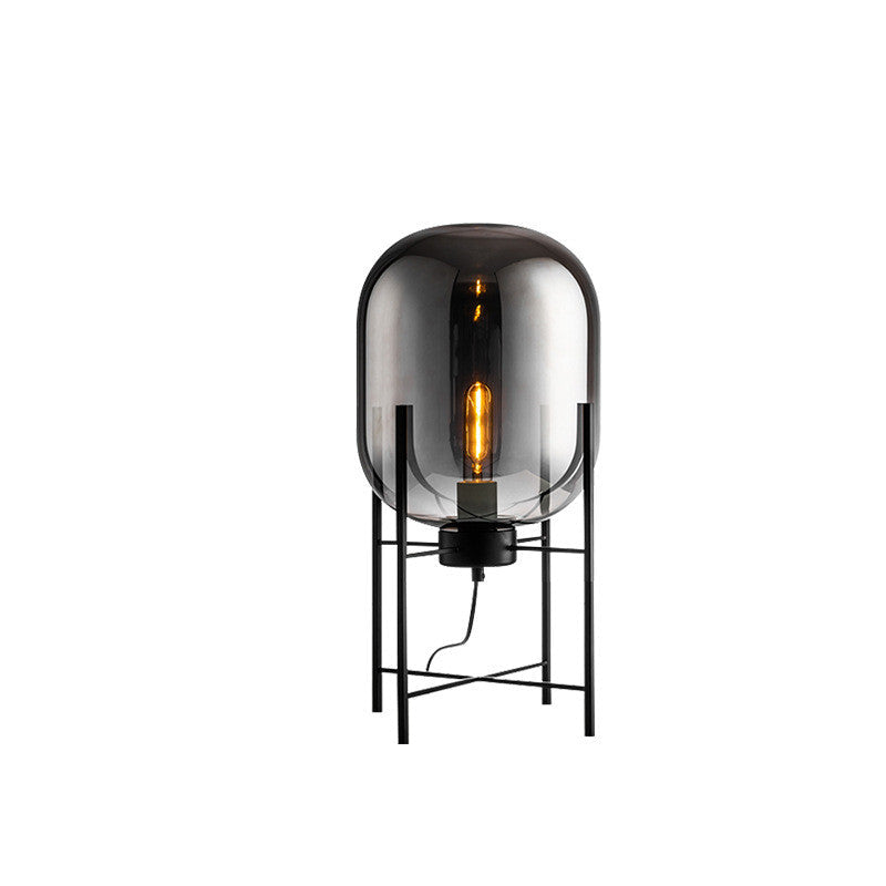 Lampada da Tavolo Tetrapod in Vetro: Stile Scandinavo Industriale Moderno
