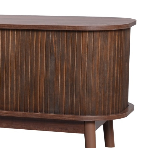 Mobile Porta TV in Rattan - Eleganza Rustica per Televisori fino a 75 Pollici