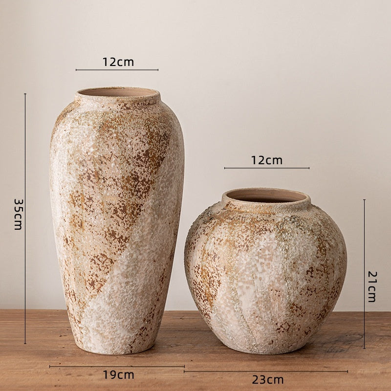 Vaso Ceramica Wabi-Sabi per Fiori Secchi - Eleganza Imperfetta per la Tua Casa