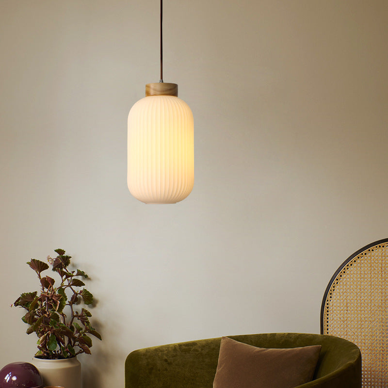 Luce Sospesa Retrò in Legno - Stile Cinese Nordico