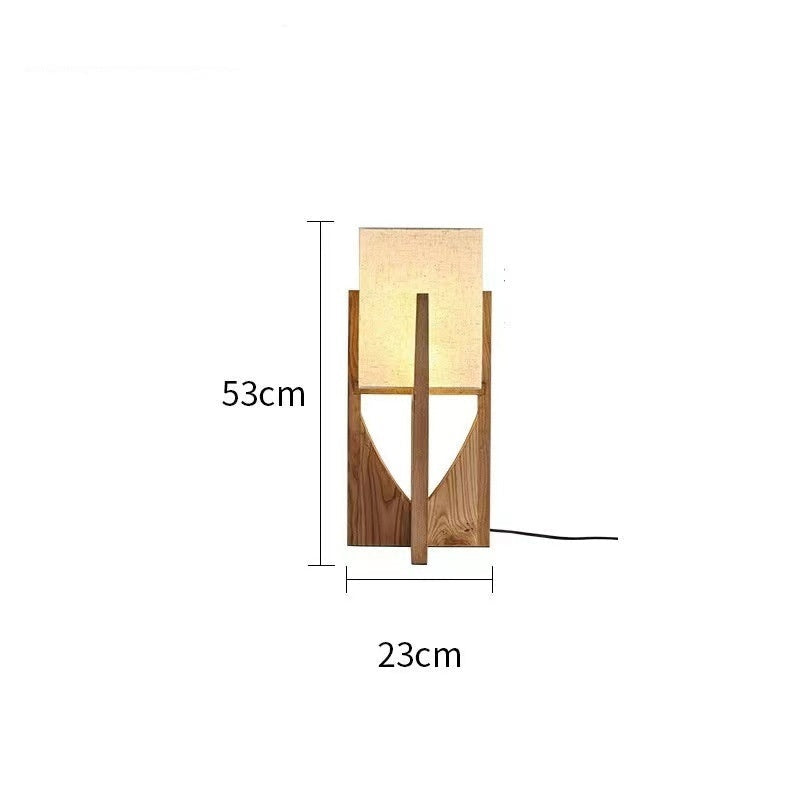 Lampada da Comodino in Legno - Eleganza Retrò per la Camera da Letto