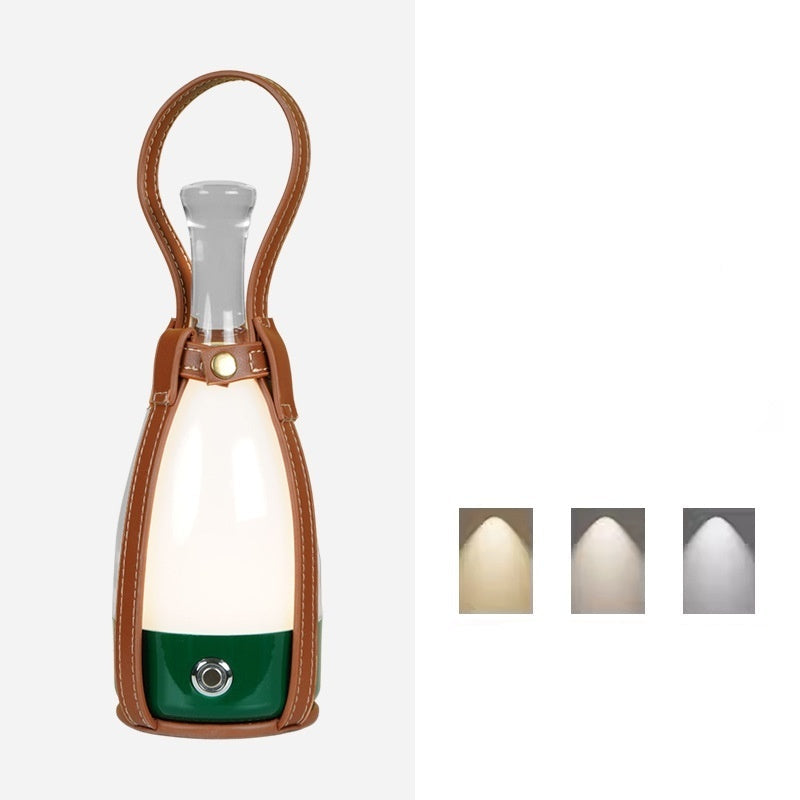 Lampada Portatile a Forma di Bottiglia di Vino - Eleganza e Atmosfera per Ogni Spazio