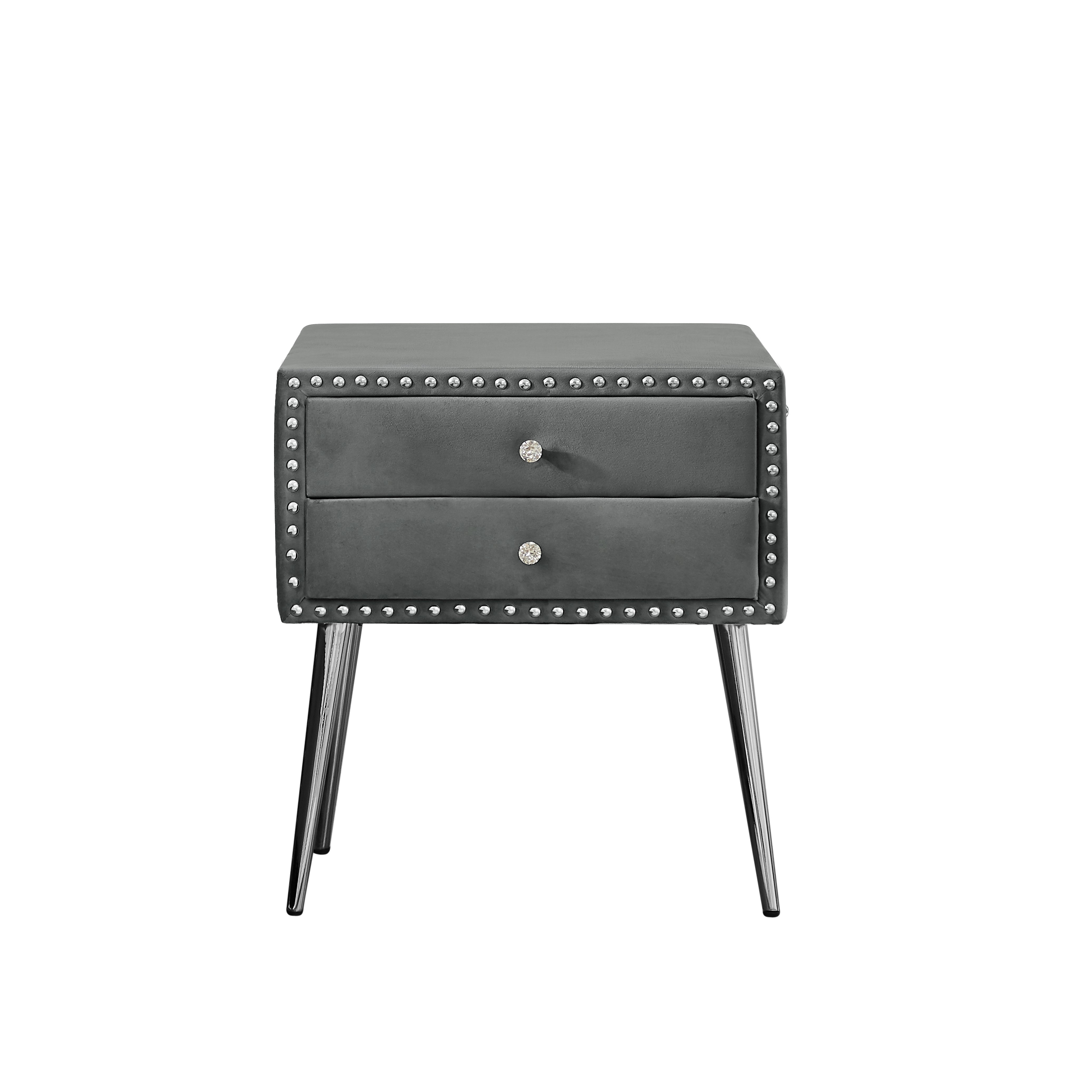 Reale Eleganza: Letto King B100S con Comodino e Testiera Imbottita dal Design Esclusivo