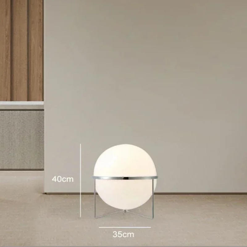 Luna Axis — Lampada da terra scultorea, luce che modella lo spazio