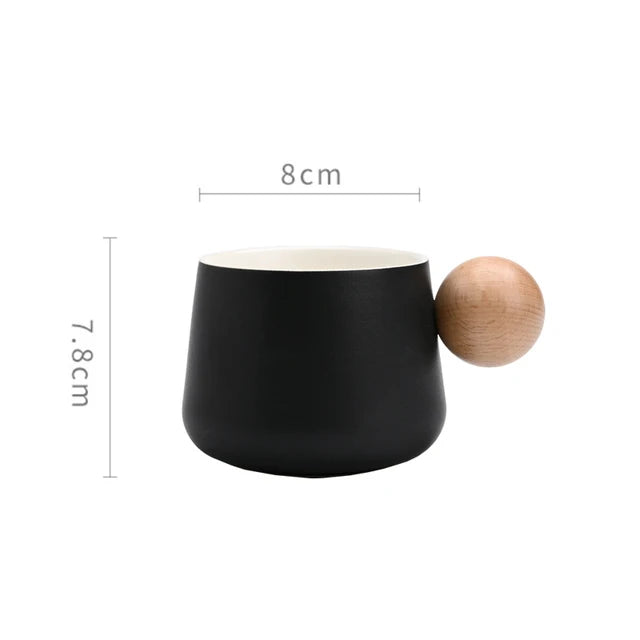 Tazza da Caffè con Manico in Legno: Eleganza e Comfort in Ogni Sorso