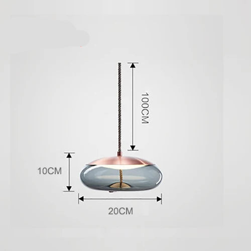Lampada a Sospensione Nordic LED in Vetro – Design Moderno e Illuminazione Elegante