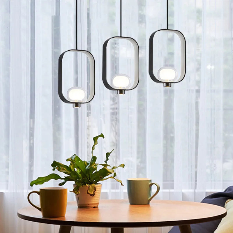 Lampadario a LED Nero Nordico - Eleganza e Raffinatezza per Ogni Ambiente