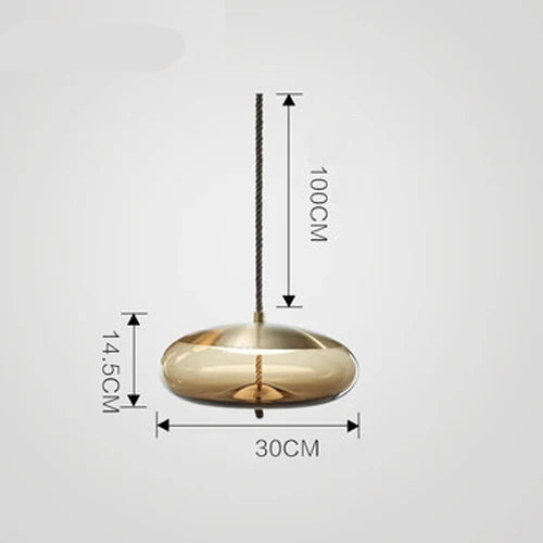 Lampada a Sospensione Nordic LED in Vetro – Design Moderno e Illuminazione Elegante