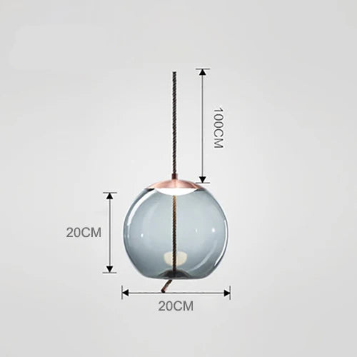 Lampada a Sospensione Nordic LED in Vetro – Design Moderno e Illuminazione Elegante