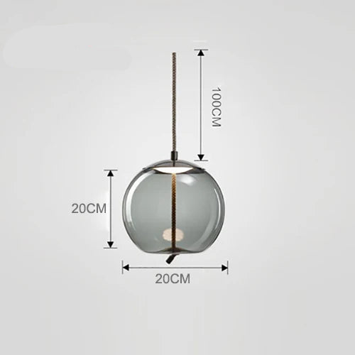 Lampada a Sospensione Nordic LED in Vetro – Design Moderno e Illuminazione Elegante