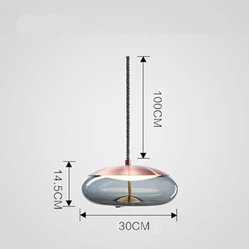 Lampada a Sospensione Nordic LED in Vetro – Design Moderno e Illuminazione Elegante